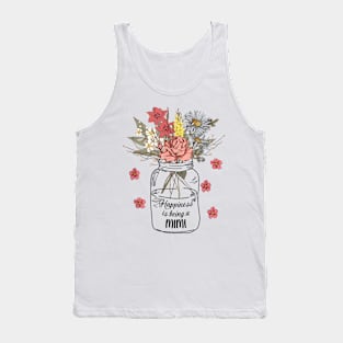 Happiness Is Being A Mimi Wildflowers Happy Mother's Day Tank Top